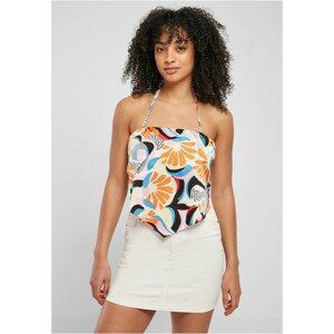 Urban Classics Ladies Cropped AOP Satin Triangle Top magicmangoabstract - L