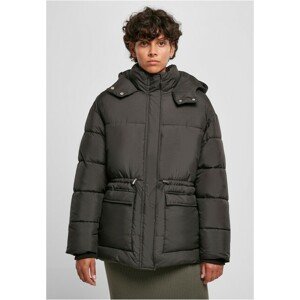 Urban Classics Ladies Waisted Puffer Jacket black - XS