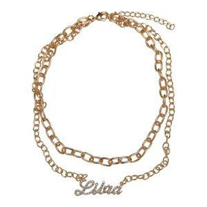 Urban Classics Diamond Zodiac Golden Necklace libra - UNI