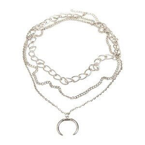 Urban Classics Open Ring Layering Necklace silver - UNI