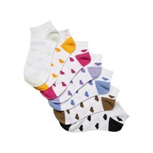 Urban Classics Recycled Yarn Heart Sneaker Socks 7-Pack multicolor - 43–46