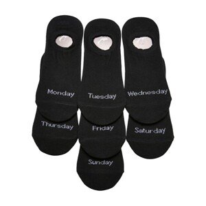 Urban Classics Invisible Weekly Socks 7-Pack black - 35–38