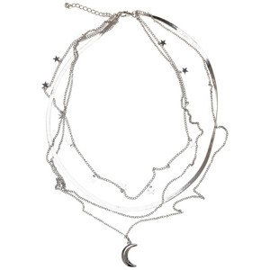 Urban Classics Stars Layering Necklace silver - UNI