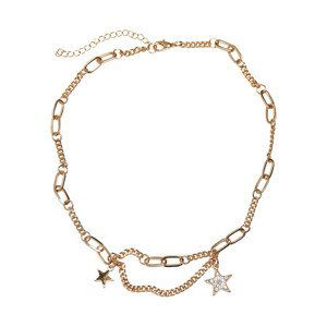 Urban Classics Crystal Stars Necklace gold - UNI