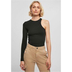 Urban Classics Ladies Organic Stretch Asymmetric Body black - 5XL