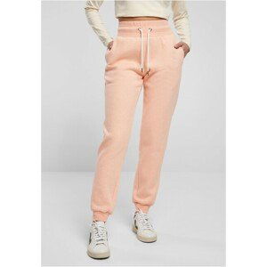 Urban Classics Ladies High Waist Color Melange Sweat Pants papaya melange - 4XL