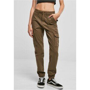 Urban Classics Ladies Cotton Twill Utility Pants olive - 32