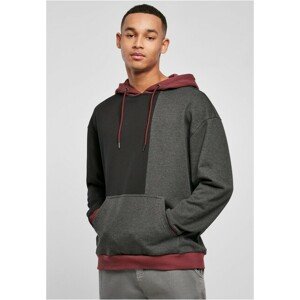 Urban Classics Oversized Color Block Hoody black/charcoal - M