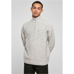 Urban Classics Knit Troyer lightgrey - 3XL