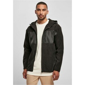 Urban Classics Hooded Micro Fleece Jacket black - L