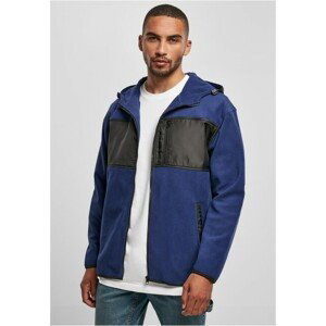 Urban Classics Hooded Micro Fleece Jacket spaceblue - XL