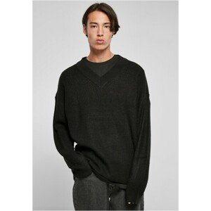 Urban Classics V-Neck Sweater black - 3XL