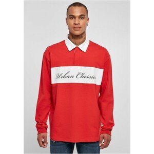 Urban Classics Oversized Rugby Longsleeve hugered - 3XL