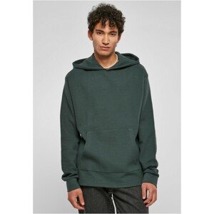 Urban Classics Oversized Waffle Hoody bottlegreen - 3XL