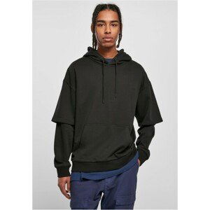 Urban Classics Oversized Doublesleeve Hoody black - S