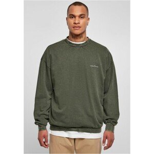 Urban Classics Small Embroidery Crew bottlegreen - 3XL