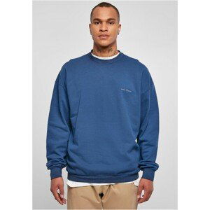 Urban Classics Small Embroidery Crew spaceblue - 4XL