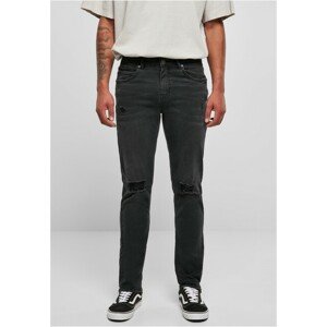 Urban Classics Distressed Strech Denim Pants black destroyed washed - 30