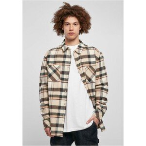 Urban Classics Checked Mountain Shirt softseagrass/bottlegreen - 3XL