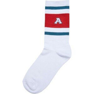 Urban Classics College Team Socks bottlegreen/hugered/white - 35–38