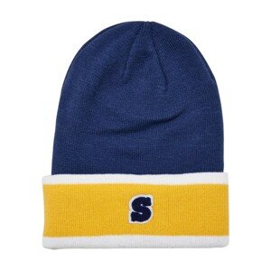 Urban Classics College Team Beanie spaceblue/californiayellow/wht - UNI