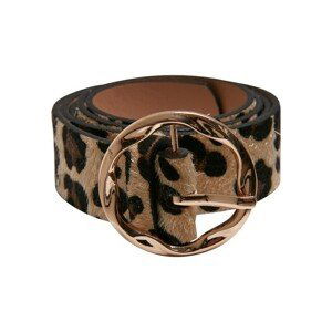 Urban Classics Small Synthetic Leather Ladies Belt leo aop - S/M