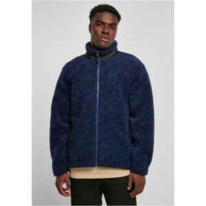 Urban Classics AOP Sherpa Jacket darkbluedamast - 3XL