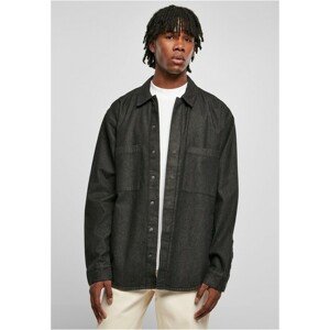 Urban Classics Oversized Denim Pocket Shirt realblack washed - L