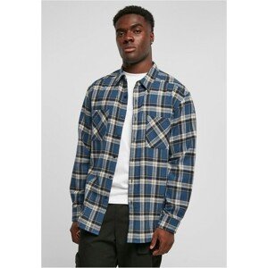 Urban Classics Lake Check Shirt darkblue/whitesand - M