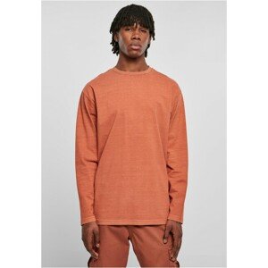 Urban Classics Heavy Oversized Garment Dye Longsleeve terracotta - L