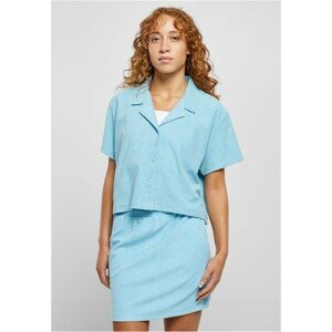 Urban Classics Ladies Towel Resort Shirt balticblue - XS