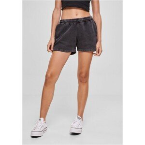 Urban Classics Ladies Stone Washed Shorts black - 4XL