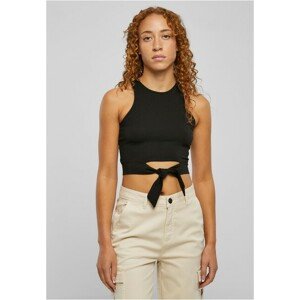 Urban Classics Ladies Cropped Knot Top black - S