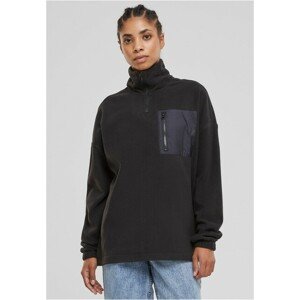 Urban Classics Ladies Polar Fleece Troyer black - XS