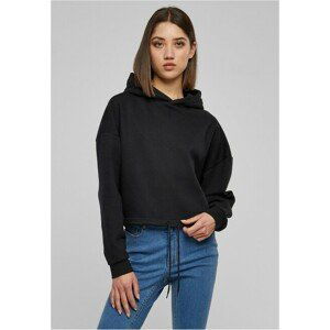 Urban Classics Ladies Cropped Oversized Hoodie black - XS