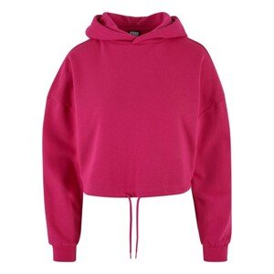 Urban Classics Ladies Cropped Oversized Hoodie hibiskuspink - 3XL