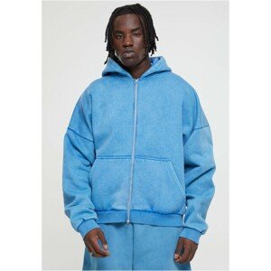 Urban Classics Heavy Sand Washed 90's Zip Hoody royal - L