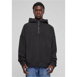 Urban Classics Oversized Polar Fleece Half Zip Hoody black - S