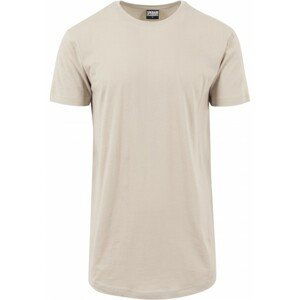 Pánske tričko Urban Classics Shaped Long Tee sand - S