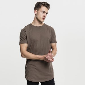 Pánske tričko Urban Classics Shaped Long Tee army green - 2XL