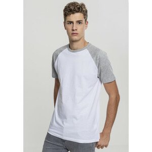 Urban Classics Raglan Contrast Tee wht/gry - 3XL