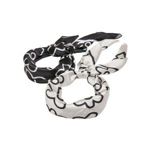 Urban Classics Big Pattern Bandana 2-Pack softseagrass/black - UNI