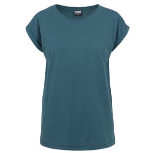 Dámske tričko Urban Classics Ladies Extended Shoulder Tee teal - 3XL