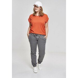 Urban Classics Ladies Extended Shoulder Tee rust orange - 5XL