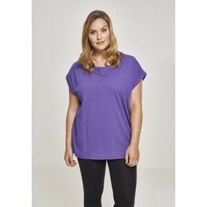 Urban Classics Ladies Extended Shoulder Tee ultraviolet - 3XL