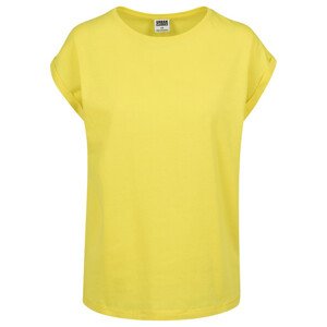 Urban Classics Ladies Extended Shoulder Tee brightyellow - 3XL