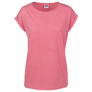 Urban Classics Ladies Extended Shoulder Tee pinkgrapefruit - 3XL