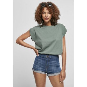 Urban Classics Ladies Extended Shoulder Tee paleleaf - XS