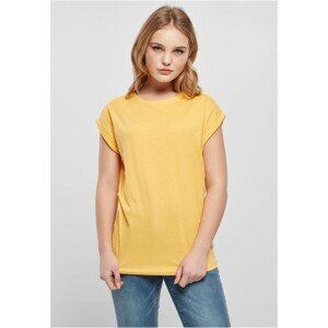 Urban Classics Ladies Extended Shoulder Tee dimyellow - 5XL