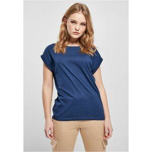 Urban Classics Ladies Extended Shoulder Tee spaceblue - 3XL